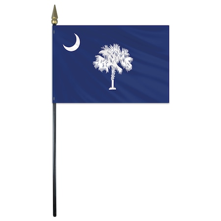 South Carolina E Gloss Stick Flag 8x12